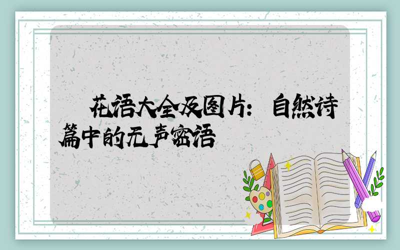 花语大全及图片:自然诗篇中的无声密语